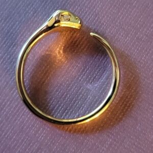 factory sealed gold plated 925 silver cz eyes snake rings